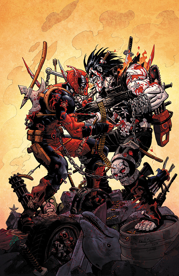 Lobo vs Deadpool by Reilly Brown