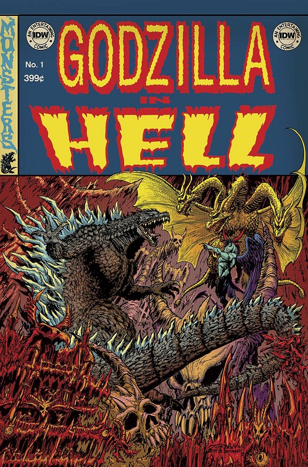 Godzilla in Hell #1 por Jeff Zornow