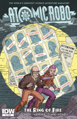 ATOMIC ROBO & THE RING OF FIRE #1 Cover