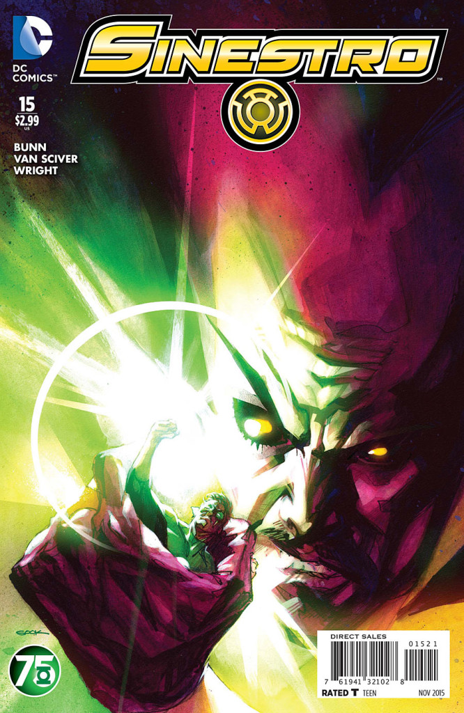 Portada Variante Aniversario Nº75 de Green Lantern: Ryan Sook