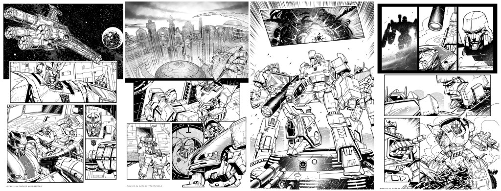 Páginas interiores de prueba para Transformers - Carlos Valenzuela