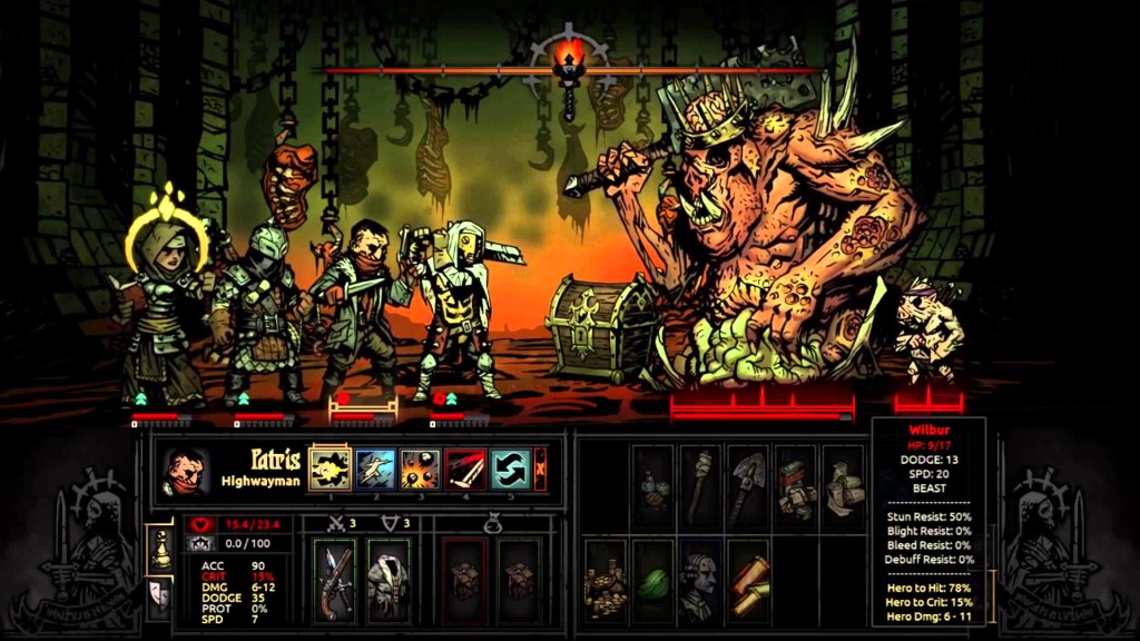 Darkest Dungeon - gameplay