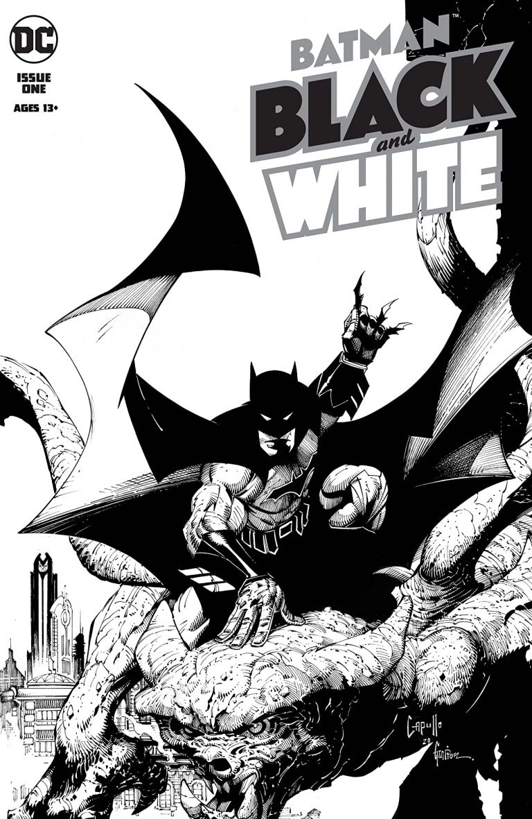 figurine batman black and white